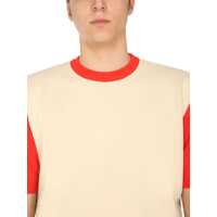 Tricouri SUNNEI X ELEONORA BONUCCI pentru Barbati - Tricouri SUNNEI X ELEONORA BONUCCI T-Shirt With Contrasting Profiles MULTICOLOUR Barbati (BM 14512877) - B-mall.ro