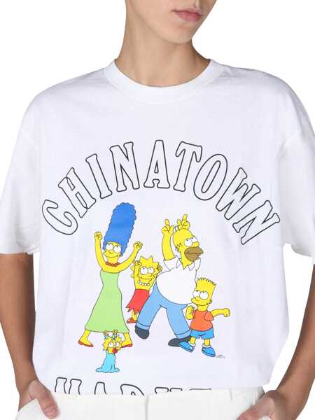 Tricouri CHINATOWN MARKET X THE SIMPSONS Family Simpson T-Shirt WHITE Femei (BM 14512961) 4
