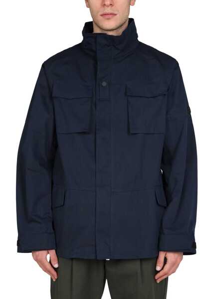 Jachete Lardini Double Fabric Jacket BLUE Barbati (BM 14513060) 1
