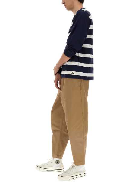 Pantaloni casual UMBRO X YMC Cropped Pants BEIGE Barbati (BM 14513102) 2