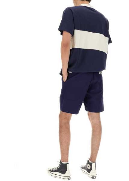 Pantaloni scurti UMBRO X YMC Logo Patch Bermuda BLUE Barbati (BM 14513105) 2