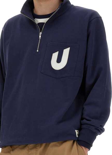 Bluze de trening UMBRO X YMC Logo Sweatshirt BLUE Barbati (BM 14513108) 4