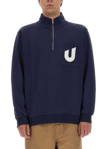 Bluze de trening UMBRO X YMC Logo Sweatshirt BLUE Barbati (BM 14513108) 1