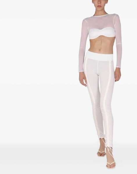 Pantaloni casual HUALA High Waist Leggings WHITE Femei (BM 14513114) 2