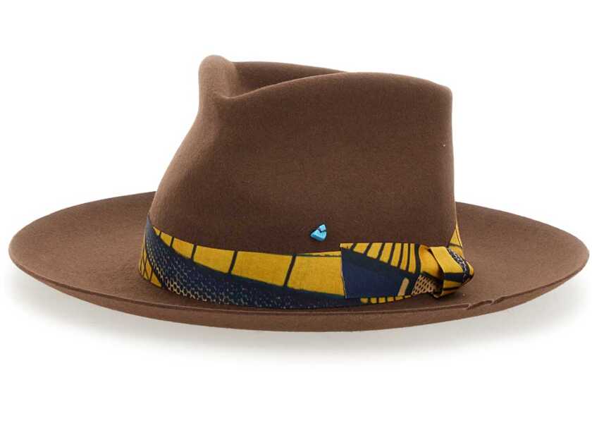 Sepci SUPERDUPER FEAT LORENZOJOVA Bougainvillea Hat BROWN Barbati (BM 14513150) 2