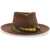 SUPERDUPER FEAT LORENZOJOVA Bougainvillea Hat BROWN
