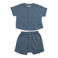 Salopete Blue two-piece suit Baieti