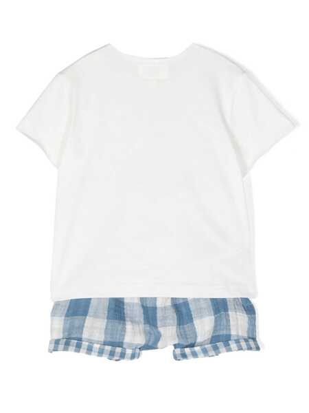 Salopete TEDDY & MINOU Newborn outfit White Baieti (BM 14513582) 2