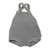 One More In The Family Short gray romper Gray
