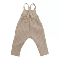 Salopete pentru Baieti - Salopete One More In The Family Beige pinstriped suit Beige Baieti (BM 14517371) - B-mall.ro