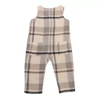 Salopete pentru Baieti - Salopete One More In The Family Scottish patterned romper Gray Baieti (BM 14517380) - B-mall.ro