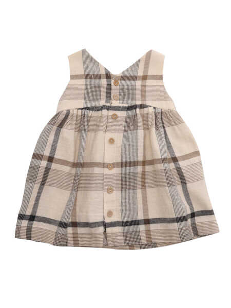 Rochii One More In The Family Sleeveless tartan dress Gray Fete (BM 14517383) 2