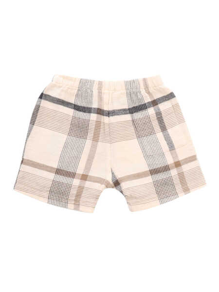 Pantaloni scurti One More In The Family Tartan patterned trousers Gray Baieti (BM 14517386) 3