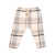 One More In The Family Tartan patterned trousers Beige