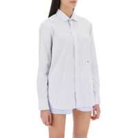 Camasi casual Striped Poplin Shirt Femei