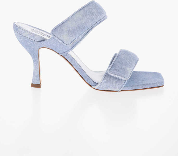 Sandale cu toc GIABORGHINI Stonewashed Denim Perni Sandals 10Cm Blue Femei (BM 14523149) 3