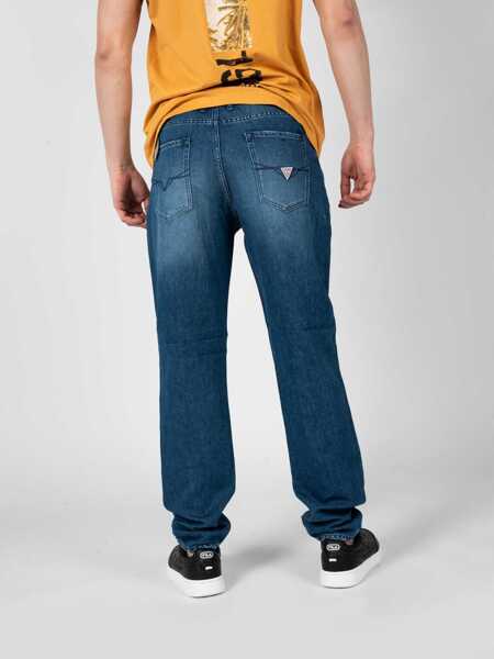 Pantaloni casual GUESS Drake M3GA37D4Z41 Niebieski Barbati (BM 14523389) 4