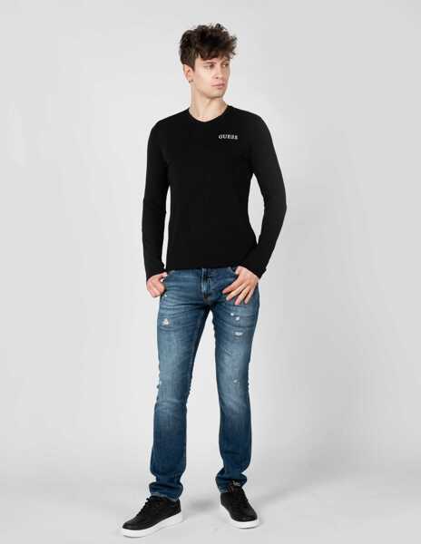 Pantaloni casual GUESS Miami M3GAN1D4Z51 Granatowy Barbati (BM 14523392) 2
