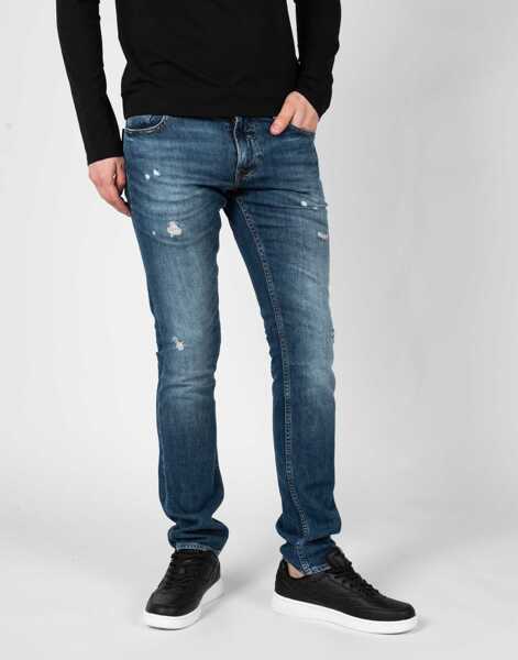 Pantaloni casual GUESS Miami M3GAN1D4Z51 Granatowy Barbati (BM 14523392) 3
