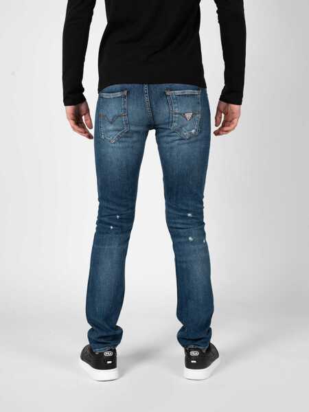 Pantaloni casual GUESS Miami M3GAN1D4Z51 Granatowy Barbati (BM 14523392) 4