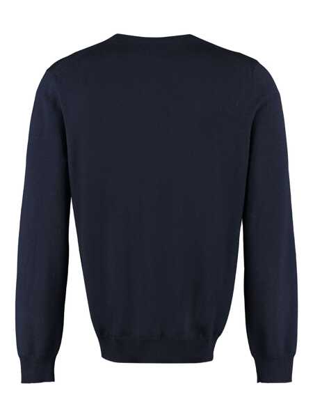 Pulovere THE ALPHABET The Alphabet The Knit - Wool Pullover BLUE Barbati (BM 14533316) 2