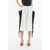 JORDANLUCA Contrasting Details Flared Skirt White