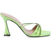 Saboti Metallic Leather Lust Mules Femei