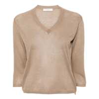 Camasi Zanone Viscose Crew Neck Clothing Femei