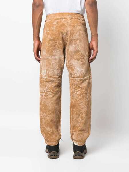 Pantaloni casual RANRA Reykjavik Acid Wash Effect Overdyed Pants Brown Barbati (BM 14542952) 4