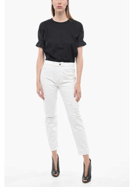 Blugi drepti WASHINGTON DEE CEE Light Wash Ranch Distressed Jeans 16,5Cm White Femei (BM 14557583) 4