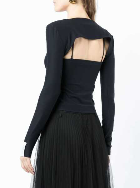 Bluze ROKH Jersey Top With Sleeve Black Femei (BM 14557880) 4