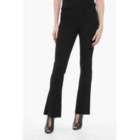 Pantaloni casual Ribbed Bootcut Pants With Side Zip Femei