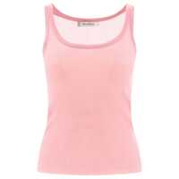 Maiouri Max Mara "Bastia" Ribbed Silk Tank Top Femei