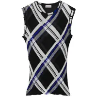 Topuri Burberry Burberry Check Silk Top