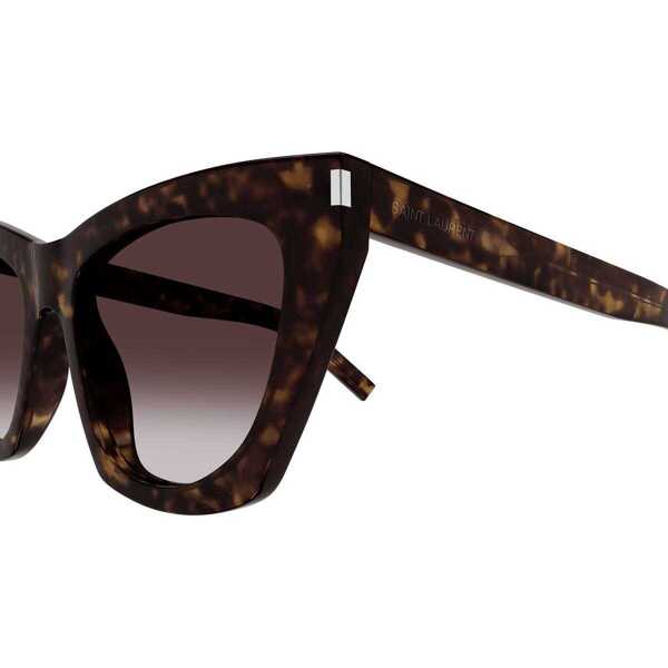 Ochelari de soare Saint Laurent Saint Laurent Eyewear Sunglasses Brown Femei (BM 14573426) 3