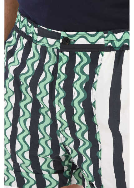 Pantaloni scurti Neil Barrett Box Fit Shorts White Barbati (BM 14574020) 3