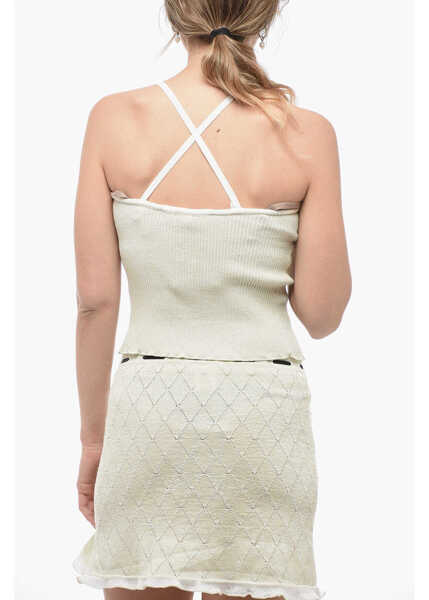 Bluze CORMIO Cropped Lurex Heidi Top Green Femei (BM 14574515) 2