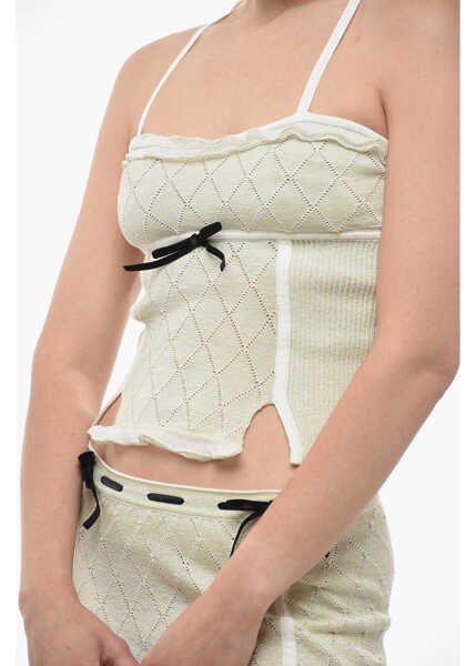 Bluze CORMIO Cropped Lurex Heidi Top Green Femei (BM 14574515) 3