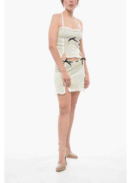 Bluze CORMIO Cropped Lurex Heidi Top Green Femei (BM 14574515) 4