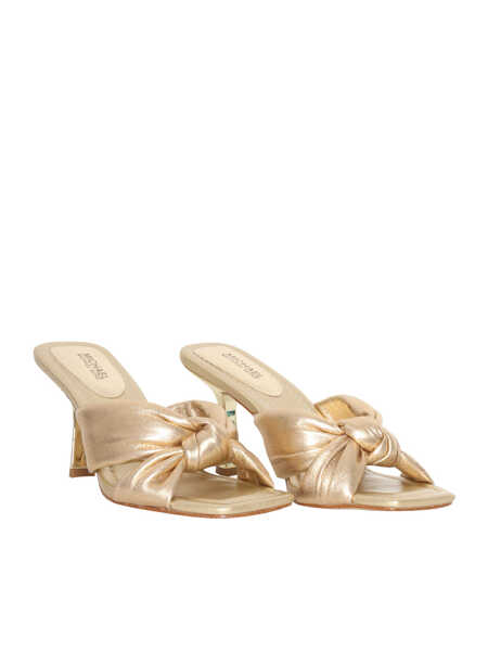 Sandale Michael Kors Elena gold leather sandals Gold Femei (BM 14582105) 2