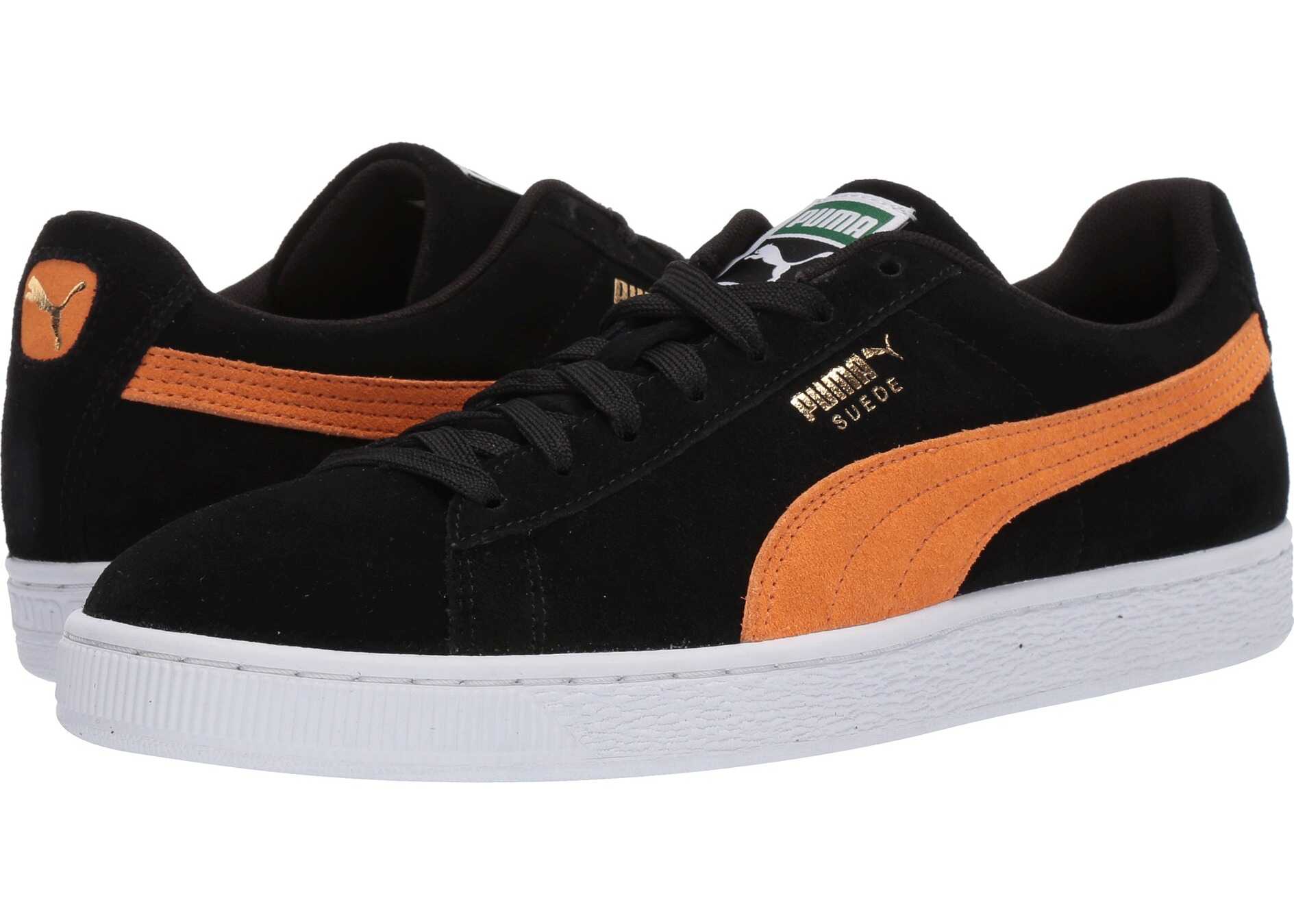 PUMA Suede Classic Puma Black/Orange Pop