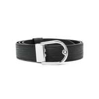 Curele Montblanc Black Leather Belt Barbati