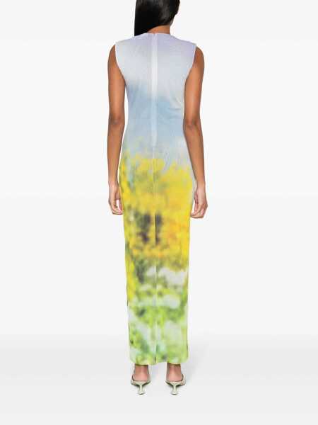 Rochii Acne Studios Acne Studios Printed Long Dress Purple Femei (BM 14598254) 4