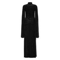 Imbracaminte Dama pagina 273 - Rochii Balenciaga Balenciaga Velvet Maxi Dress Black Femei (BM 14605709) - B-mall.ro