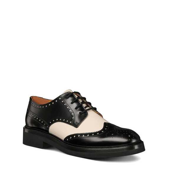 Pantofi fara toc Dior Dior Leather Derbies Black Femei (BM 14608418) 2