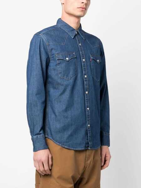 Camasi Levis LEVIS shirt 857440041 MED INDIGO Med Indigo Barbati (BM 14608466) 3