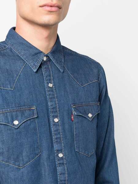 Camasi Levis LEVIS shirt 857440041 MED INDIGO Med Indigo Barbati (BM 14608466) 5