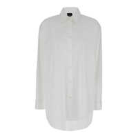 Camasi Oversized White Shirt In Cotton Woman Femei