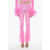 ADRIANA HOT COUTURE Boot Cut Chenille Pants With Side Logo Pink