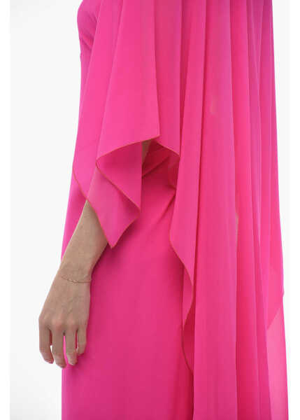 Rochii lungi STEPHAN JANSON Bat-Wing Sleeved Cosima Silk Maxidress Pink Femei (BM 14615354) 3